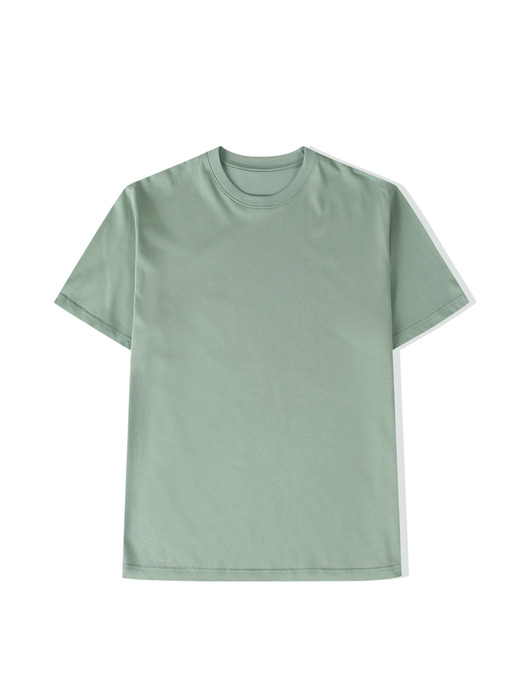 20S/S 세미오버핏 수피마 티셔츠 (파스텔카키)