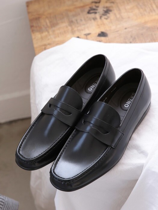 Penny Loafer Soft Black Driving#0110