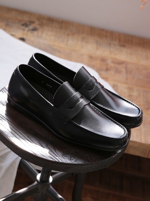 Penny Loafer Soft Black Driving#0110