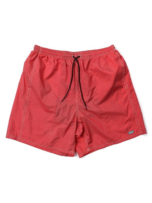 Small Check Mountain Shorts -Red-
