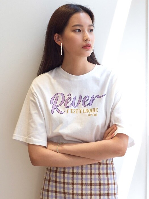 LAT01 REVER T-SHIRT(WHITE)