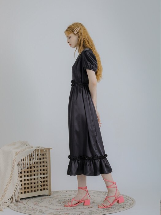 Florence raffle dress (black)