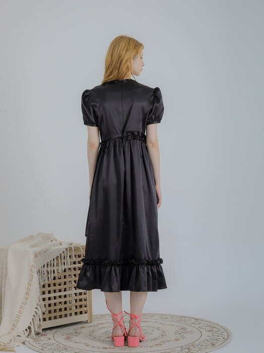 Florence raffle dress (black)