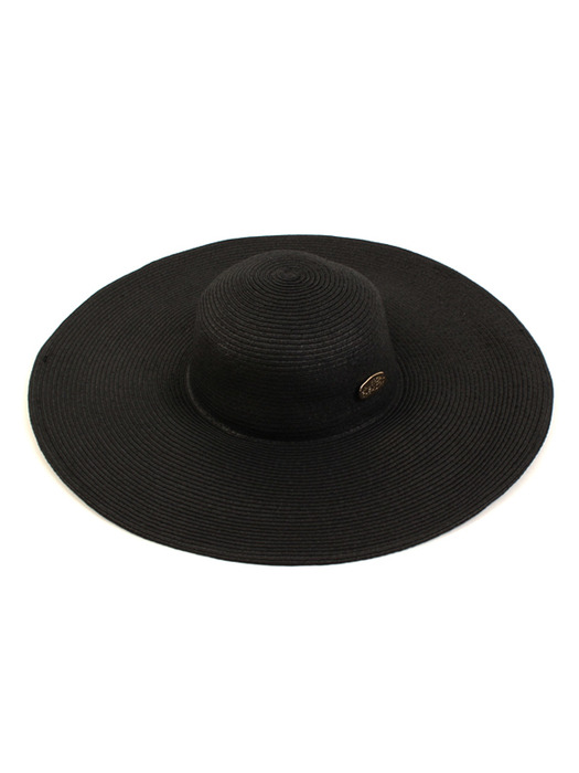 Long Black Wire Cloche Hat GD 여름페도라