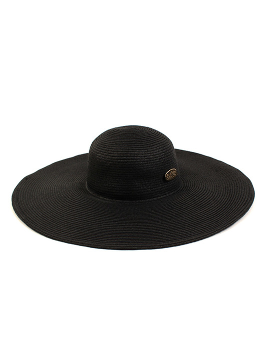 Long Black Wire Cloche Hat GD 여름페도라