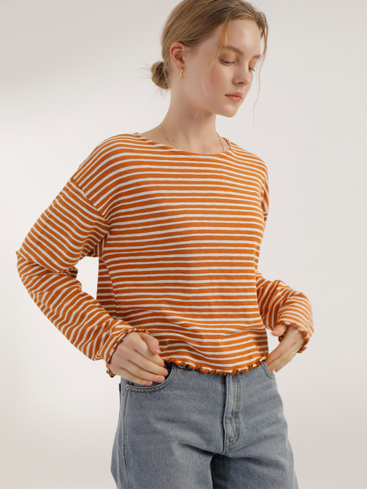 A LINE STRIPE T [2 colors]