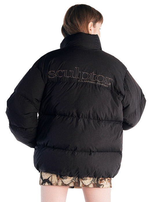 스컬프터][UNISEX]100 Middle Oversized Puffer Down [BLACK]