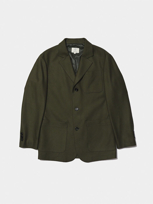 3 BUTTON SINGLE BREASTED SET-UP SUIT (KHAKI)