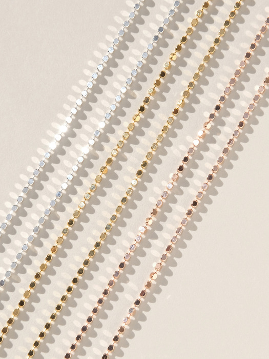 Dots Line Necklace (silver925)(3color)