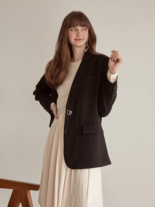 Single Stripe Jacket, Black