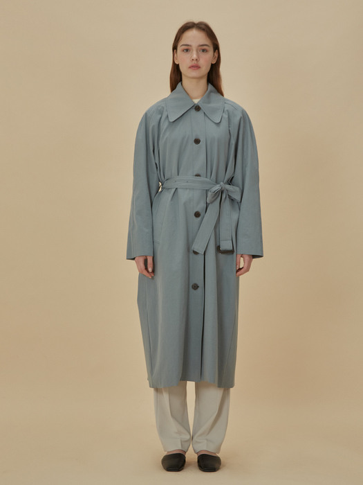 Notable Trench coat_pale blue