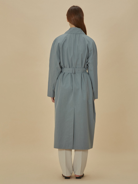 Notable Trench coat_pale blue