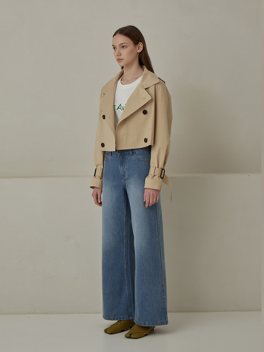 Cropped Trench Jacket (JUSJ303)