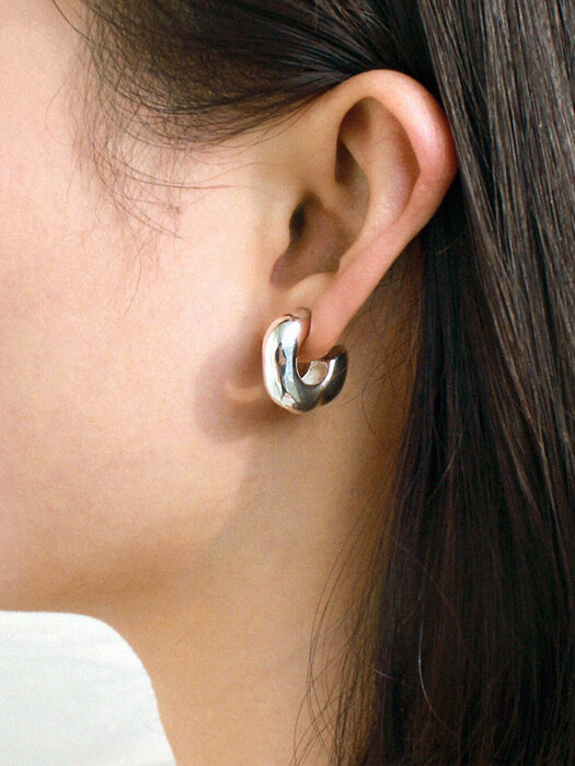 Chunky hoop earrings (large)