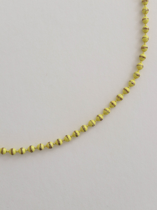 grow ball chain necklace - yellow