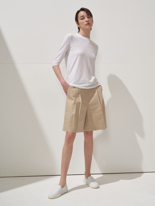 NATURE HALF PANTS_LIGHT BEIGE