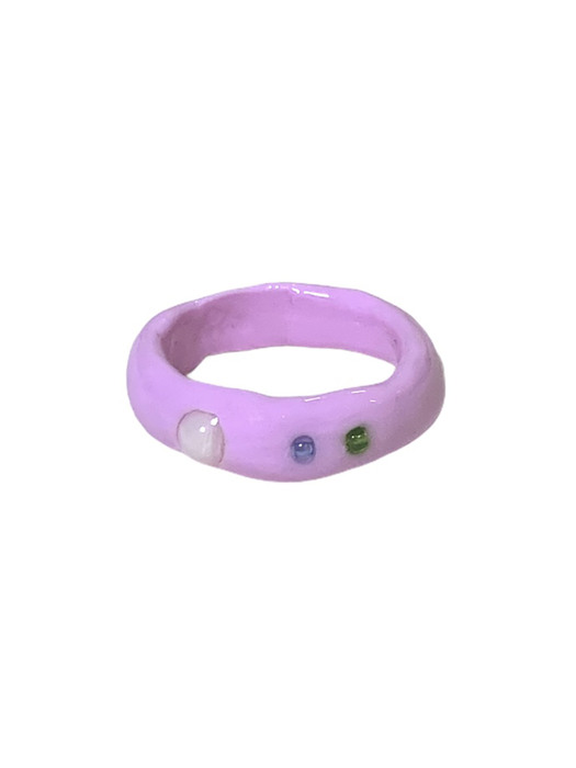 beads pink ring