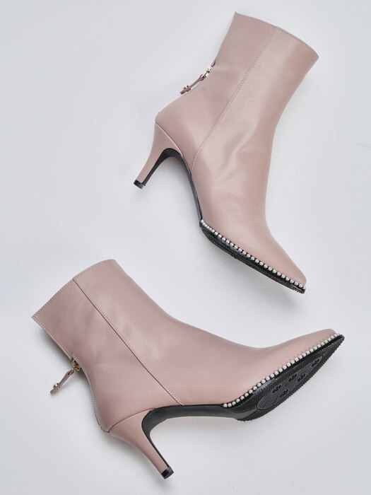 1020 Rage pearl Ankle Boots Heel_2color