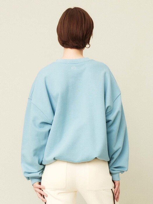 Puzzle Pullover Sky Blue