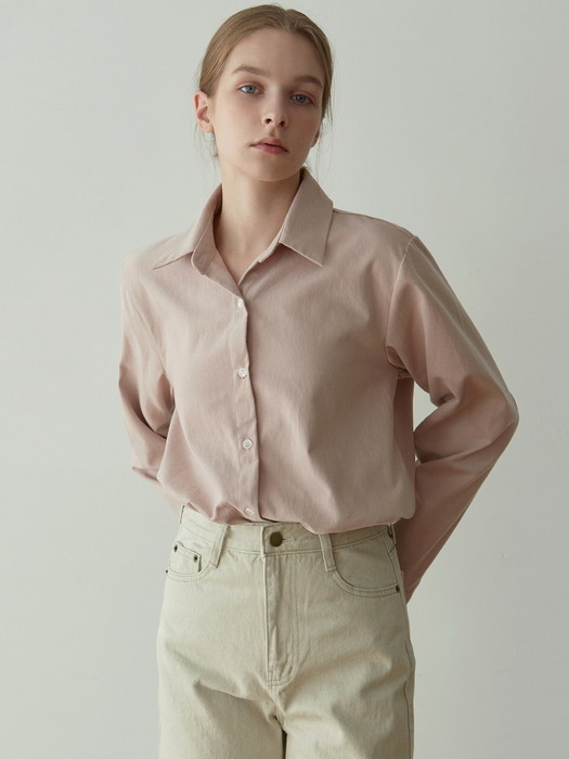 COTTON SUEDE SHIRT_IVORY