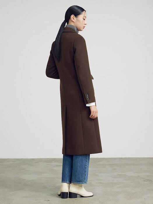 Long & Lean Tailored Coat  Brown (KE1X30M04D)