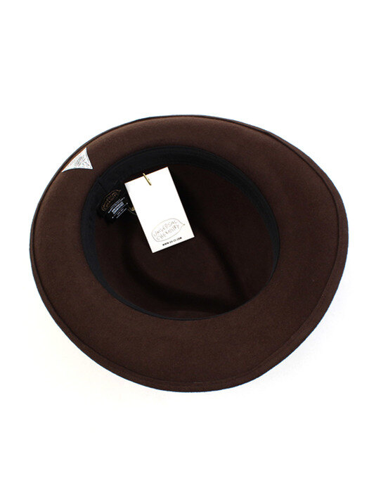 BU Brown Long Wool Fedora 울페도라