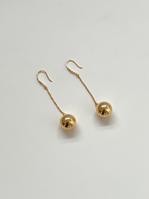 [silver925] drop ball earring