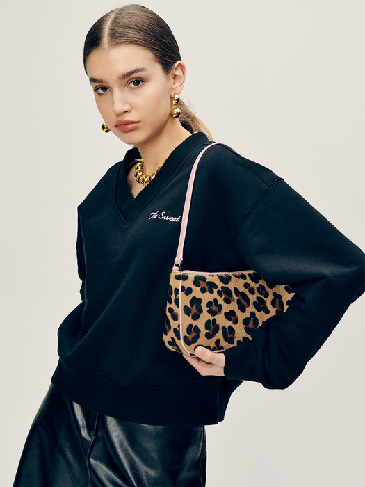 Leopard Calf-Leather Shoulder Bag
