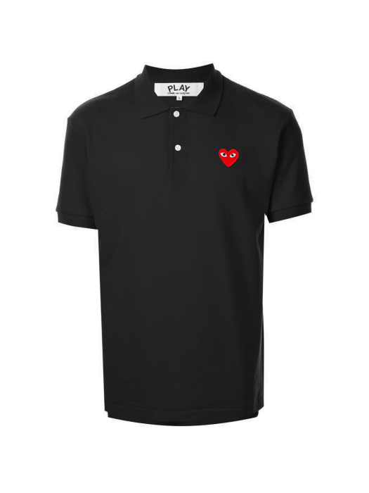 22SS 레드 와펜 카라 티셔츠 블랙 AZ-T006-051-1