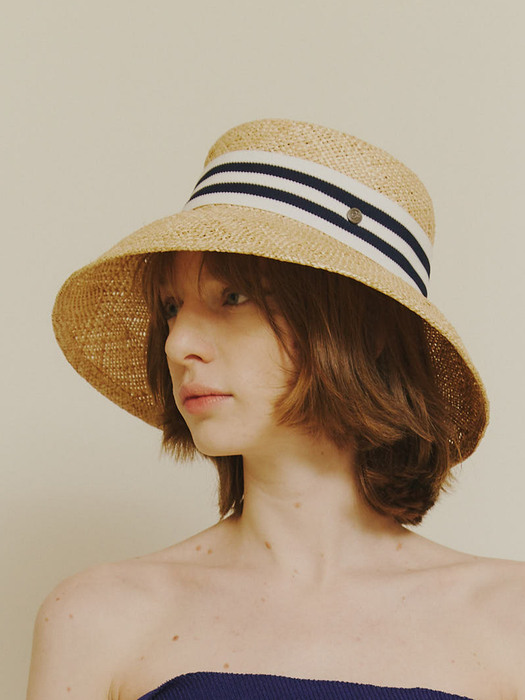 [The shelter] raffia buckle beach hat