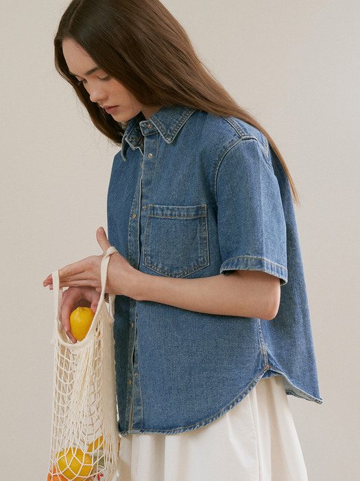 short sleeve denim jacket