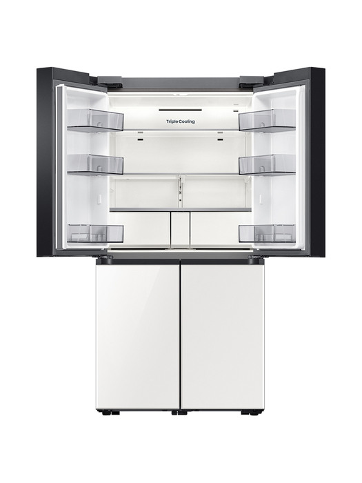 공식파트너 삼성전자 1등급 비스포크 양문형 냉장고 RF85B9001AP 4도어 글라스 오더메이드 (설치배송)