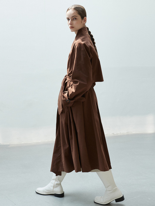 oversize trench coat (brown)