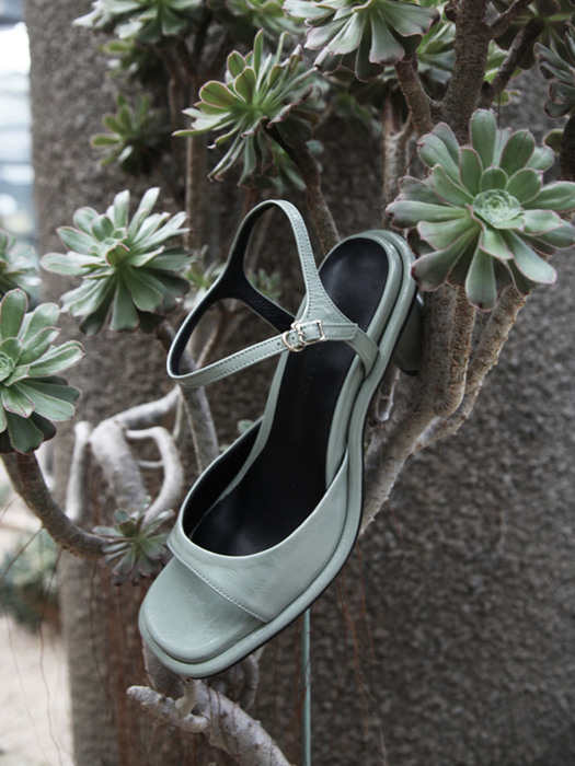 Jenny Sandals Leather Mint Grey