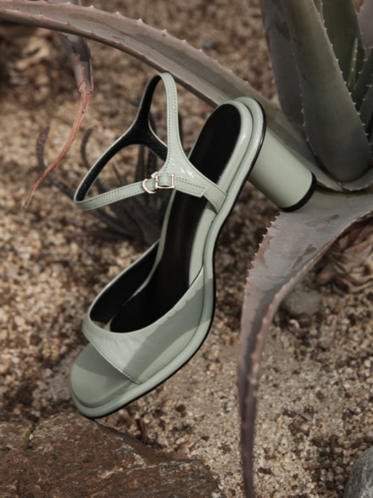 Jenny Sandals Leather Mint Grey