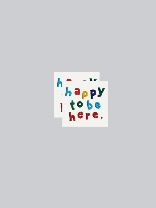 Happy To Be Here 타투스티커 페어 2매