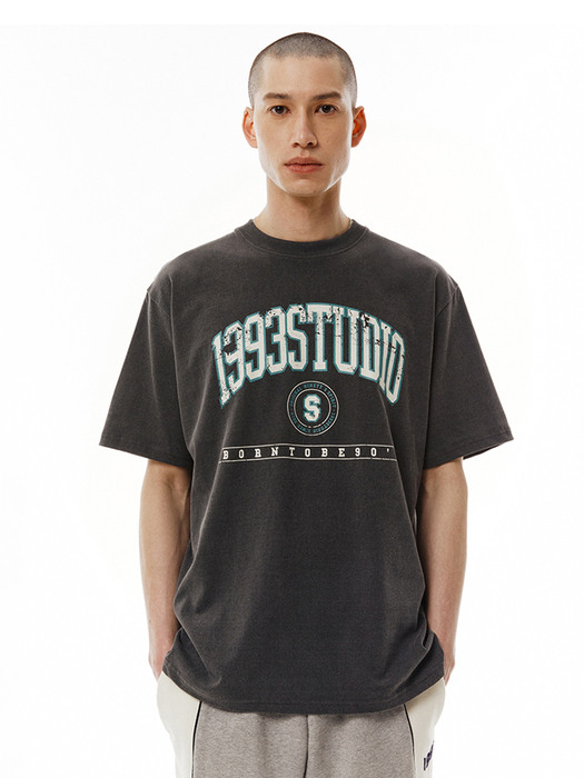 VARSITY PIGMENT T-SHIRT_CHARCOAL