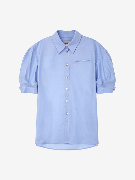 KAHALA Puff short sleeve shirt (Baby blue)