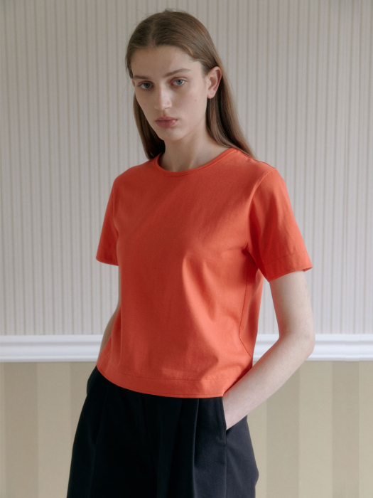 Silket Essential T-Shirts (Tangerine Red)