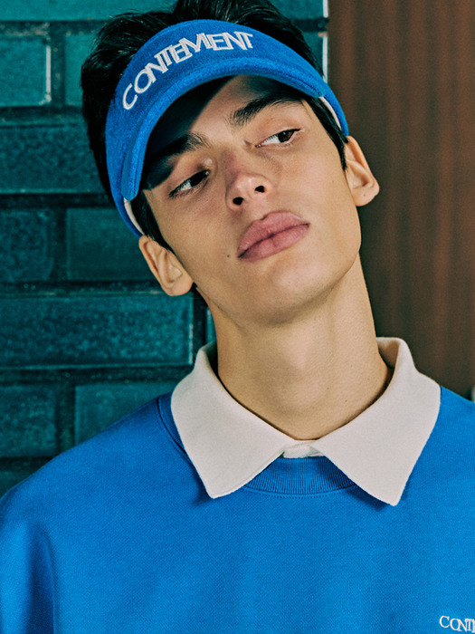 COTTON VELOUR TERRY VISOR_BLUE