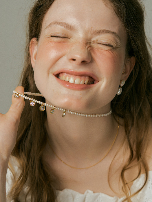 [2set] Elizabeth pearl + silver925 Necklace