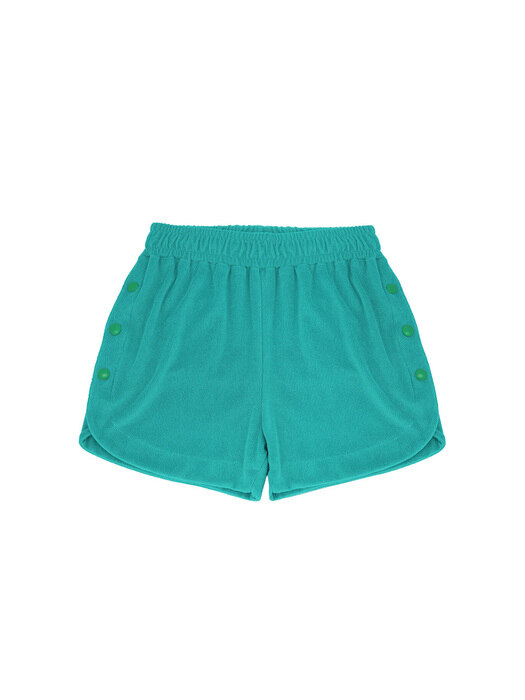  Button Shorts_Emerald Green