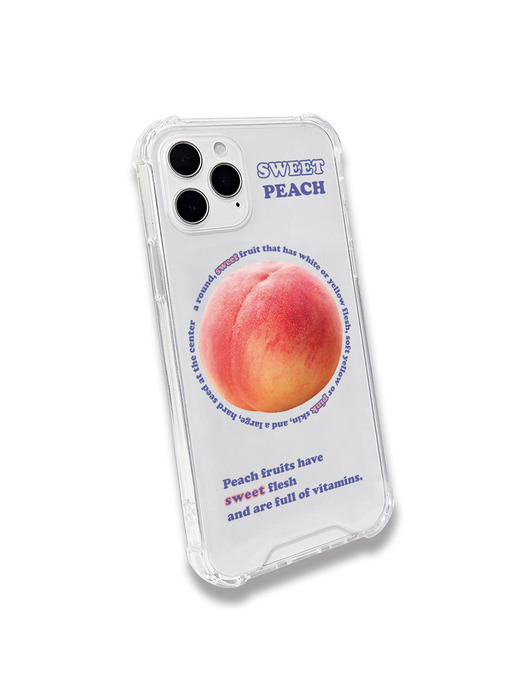메타버스 범퍼클리어 케이스 클리어톡 세트 - 스위트 피치(Sweet Peach)