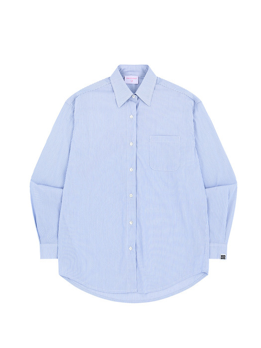 UNI STRIPED SHIRT (SKY BLUE)