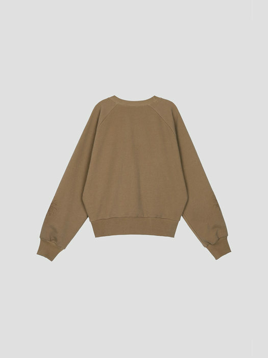 [22FW] Sun Needlework Point Sweatshirt - Brown