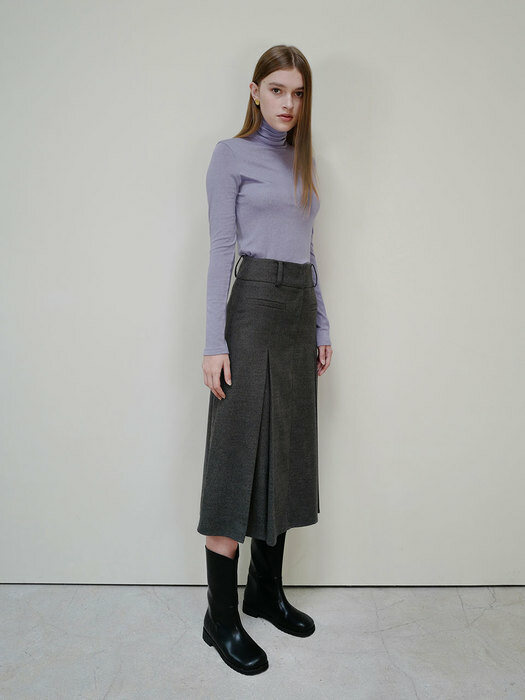 1960 pleats long skirt