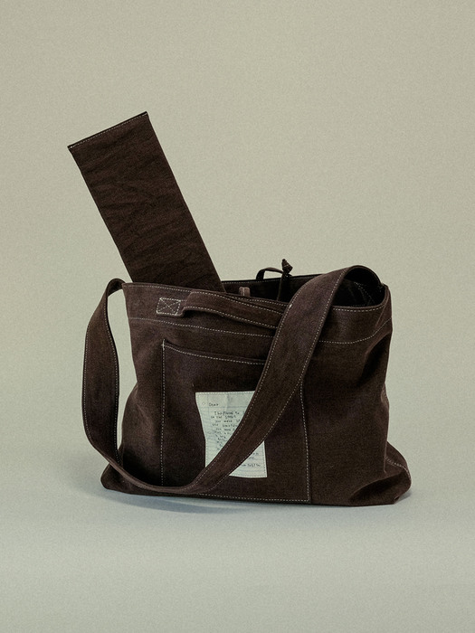 Vintage Canvas Cross Bag 4Colors (Reversible)