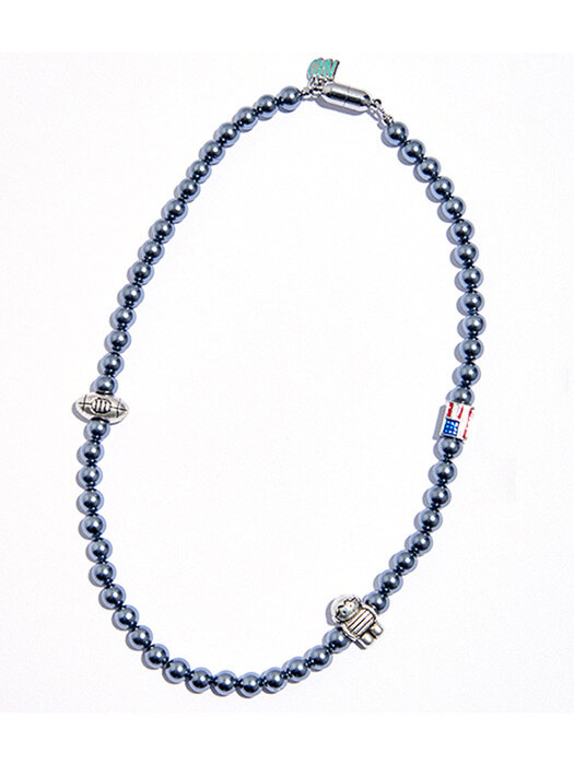 RUGBY BOY PEARL NECKLACE BLACK#85