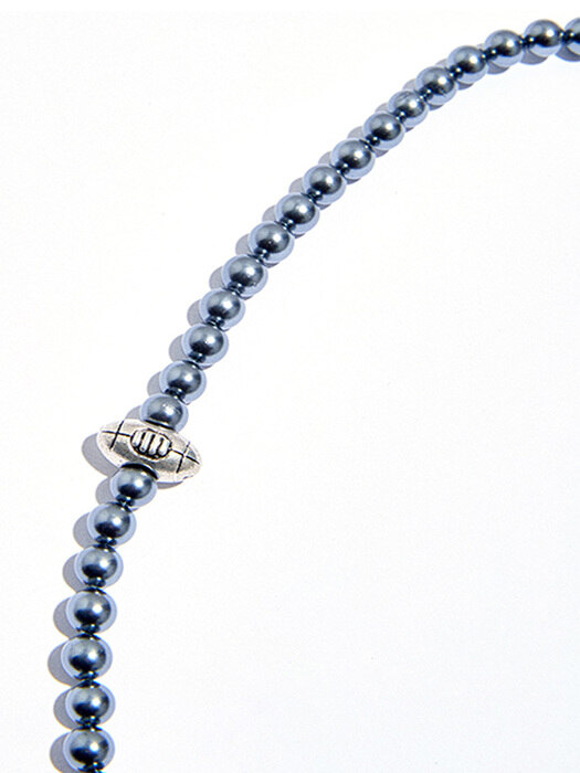 RUGBY BOY PEARL NECKLACE BLACK#85