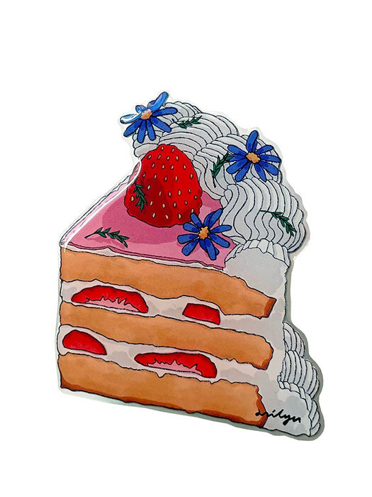 Strawberry Whipped Cream Cake_Grip Tok